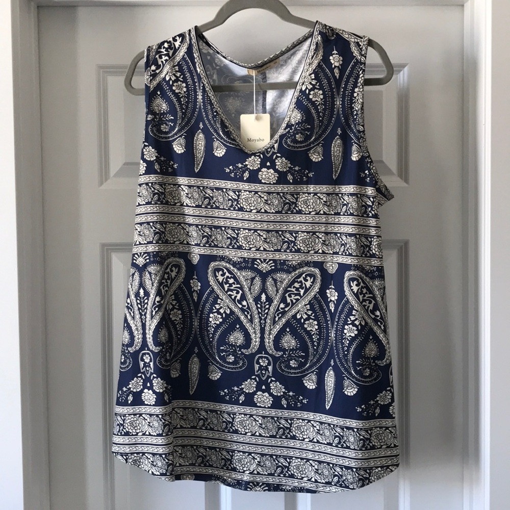NWT sleeveless v-neck shirt